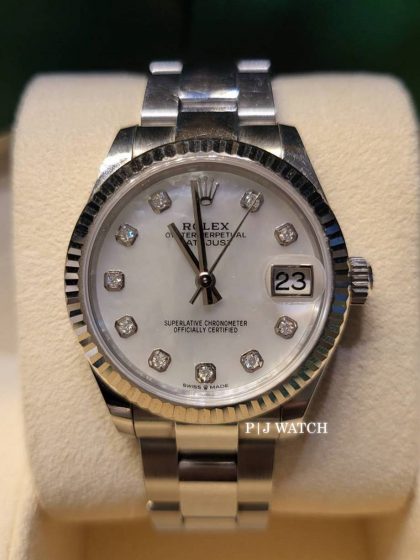Rolex Datejust 31mm MOP Dial White Gold Bezel Ref.278274