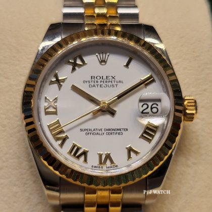 Rolex Datejust 31mm Two Tone White Dial Jubilee Bracelet Ref.178273