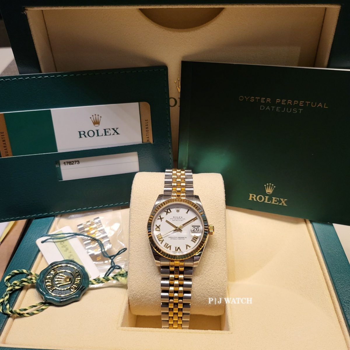 Rolex Datejust 31mm Two Tone White Dial Jubilee Bracelet Ref.178273-2