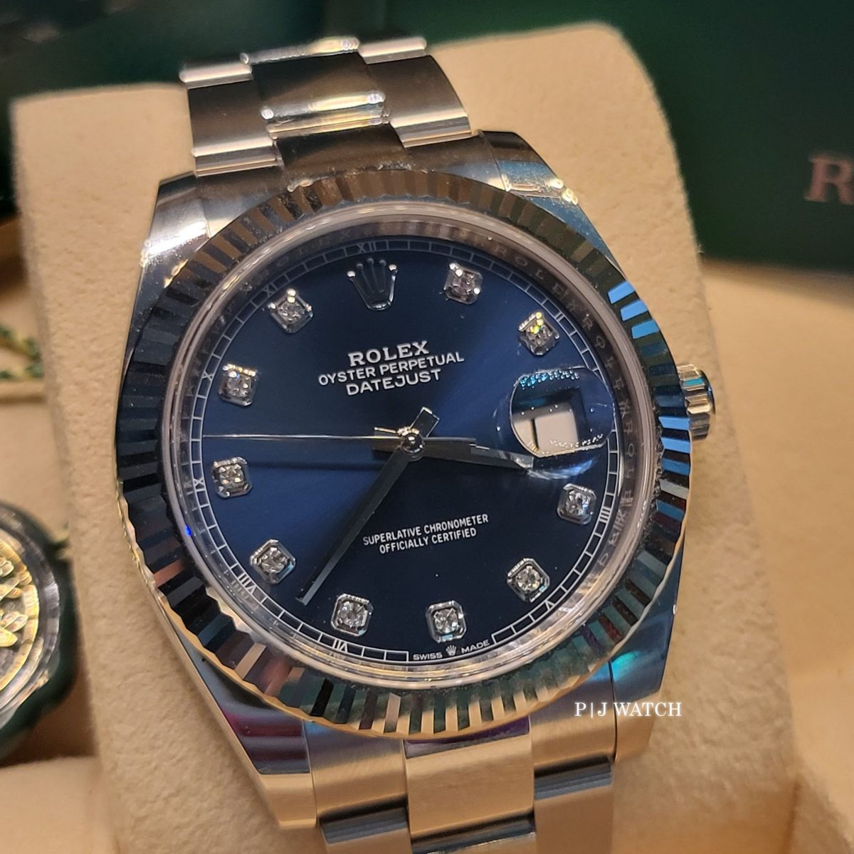 Rolex Datejust 41mm Blue Diamond Dial Ref.126334-1