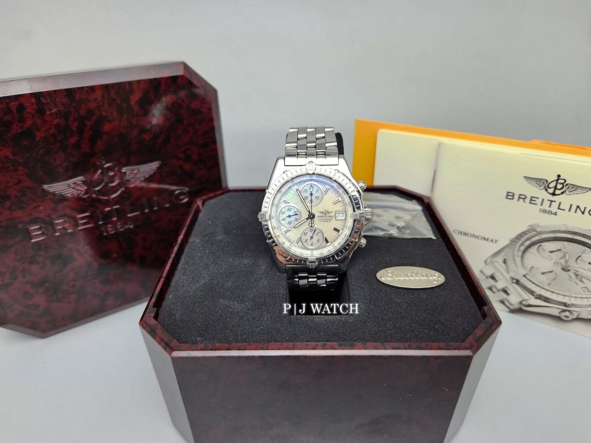 Breitling Chronomat 40mm Chronograph Date Automatic MOP Dial Ref.A13050.1-2