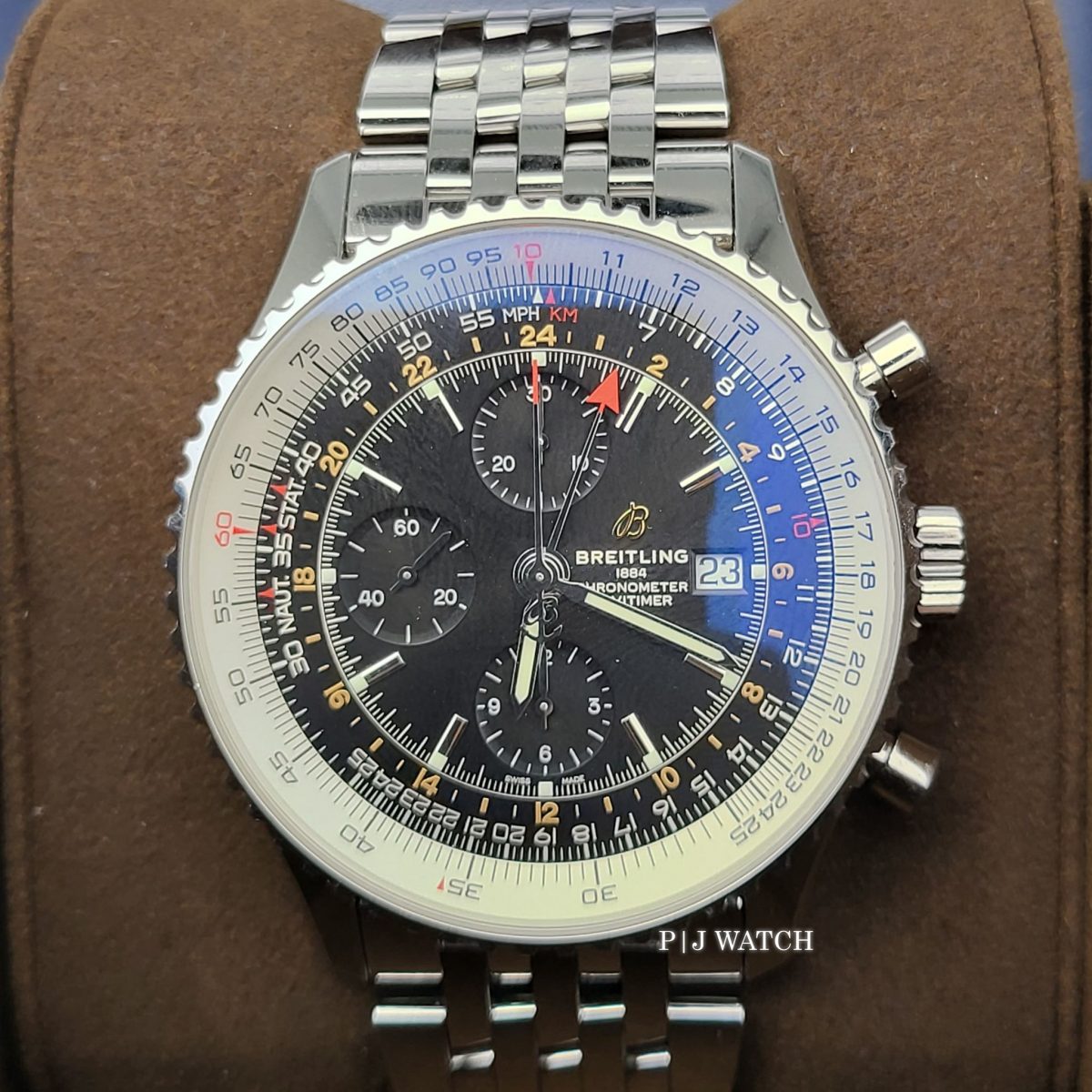 Breitling Navitimer GMT 46mm Black Dial Men's Watch Ref.A24322121B2A1-1