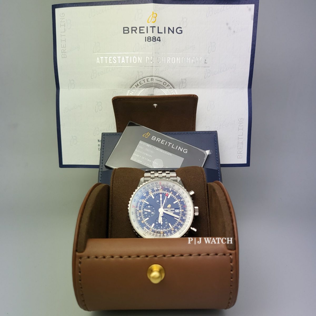 Breitling Navitimer GMT 46mm Black Dial Men's Watch Ref.A24322121B2A1-3