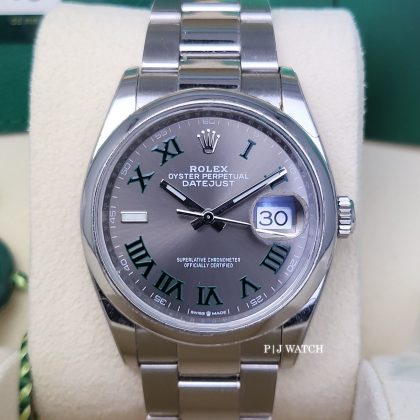 Rolex Datejust 36mm Oystersteel Slate Dial Unisex Watch Ref.126200