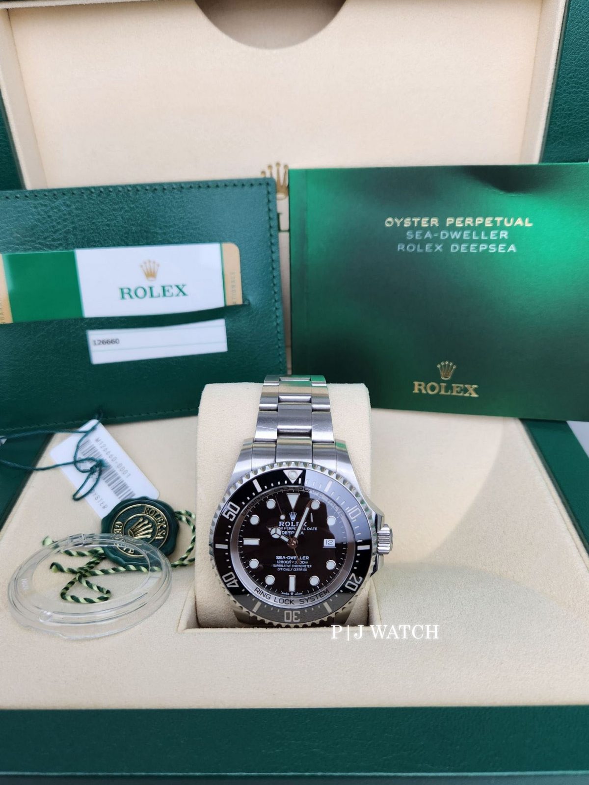 Rolex Sea-Dweller Deepsea Date 44mm Black Dail Men's Watch Ref.126660-2