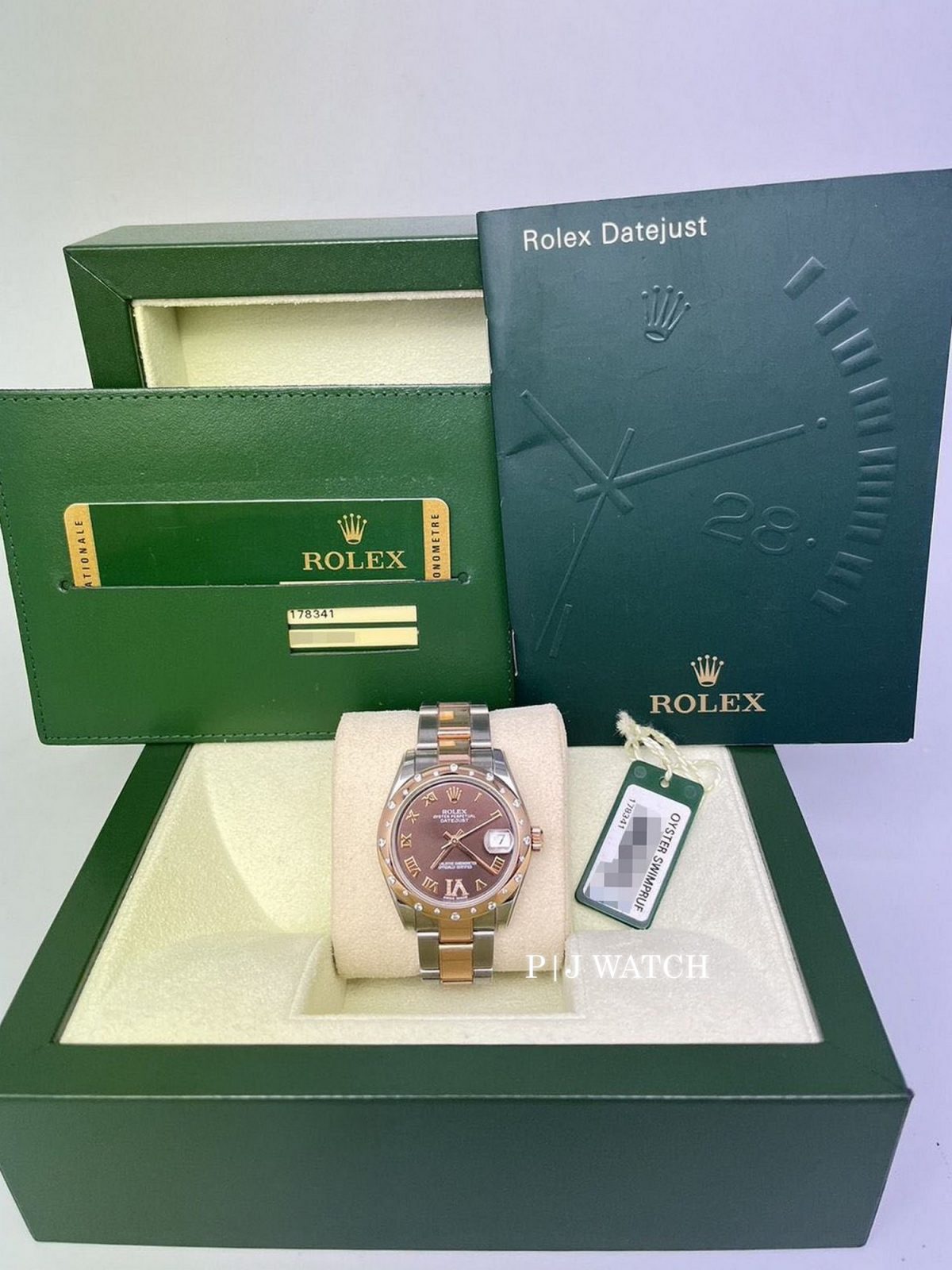 Rolex Datejust 31mm Stainless Steel & Rose Gold Chocolate Brown Dial Ref.178341-2