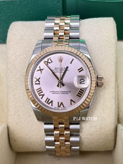 Rolex Datejust 31mm Two-Tone White Roman Numeral Dial Ref.178271