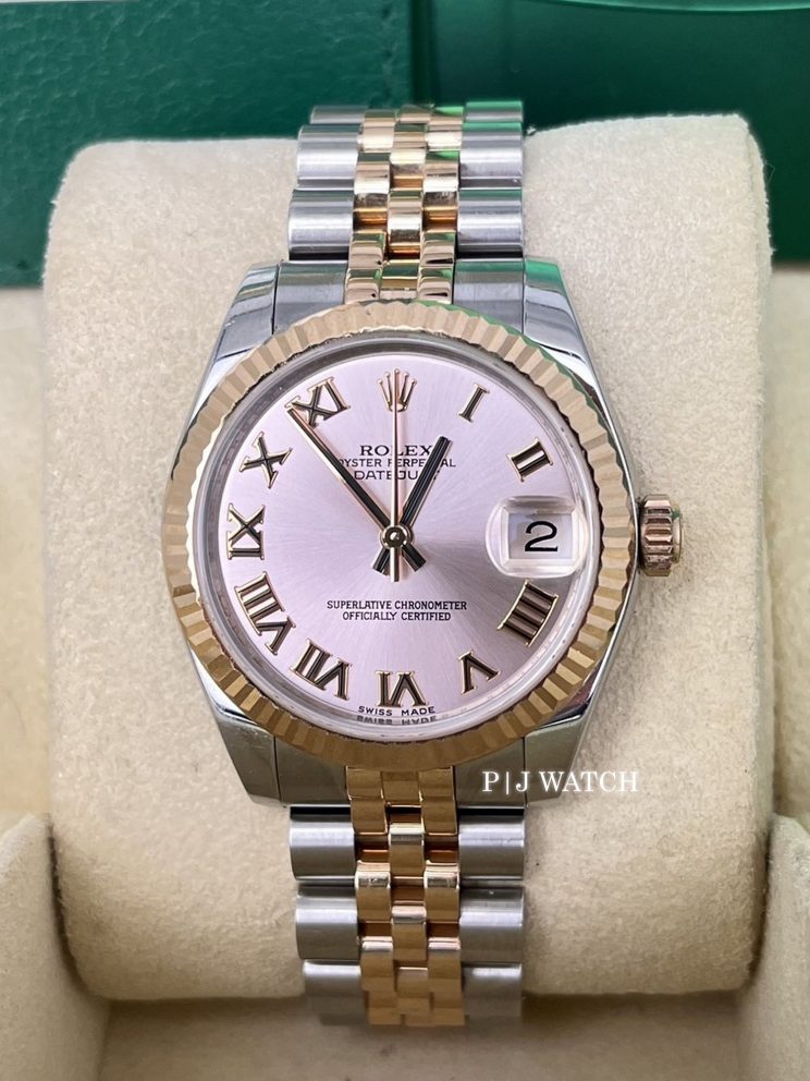 Rolex Datejust 31mm Two-Tone White Roman Numeral Dial Ref.178271