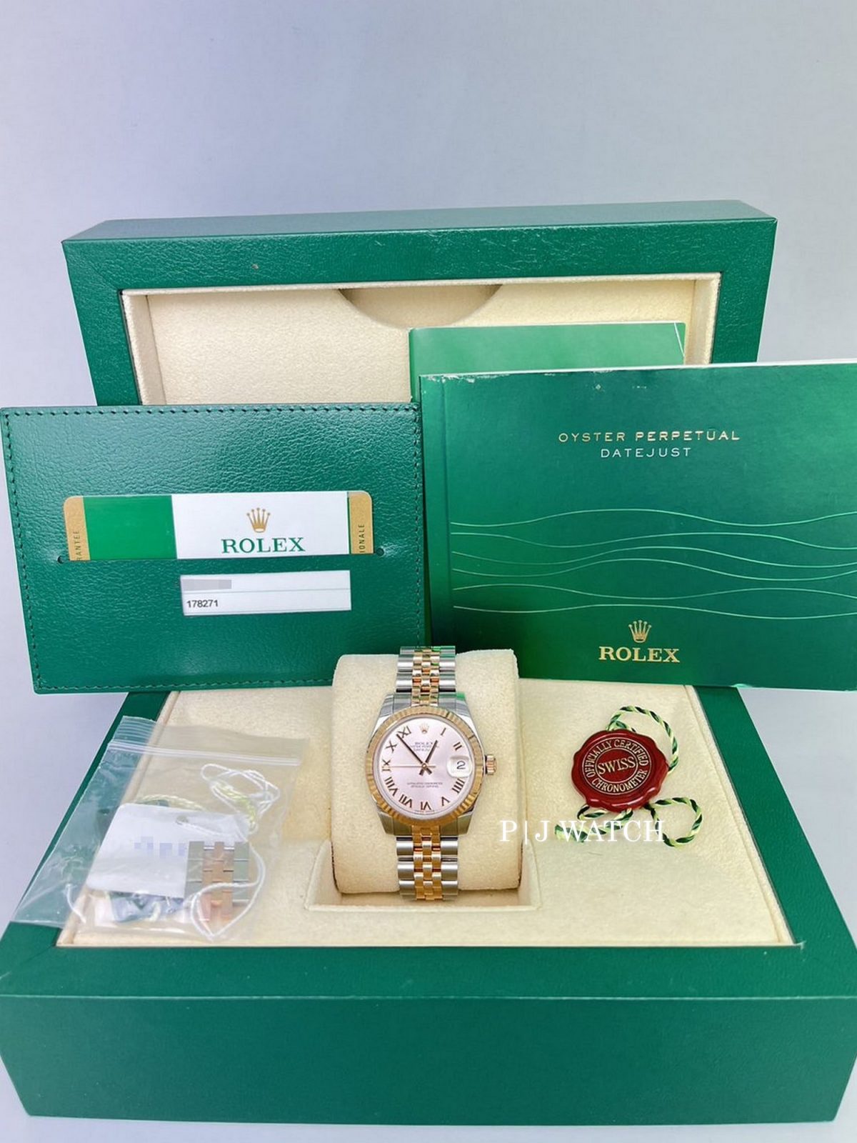 Rolex Datejust 31mm Two-Tone White Roman Numeral Dial Ref.178271-2