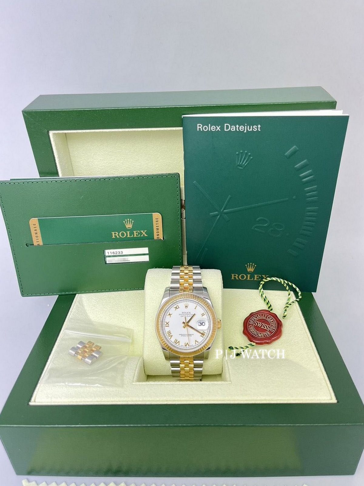 Rolex Datejust 36mm Two-Tone White Dial Ref.116233-2