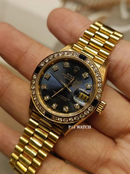 Rolex Lady-Datejust 26mm Blue Gradient Diamond Dial Ref.69178