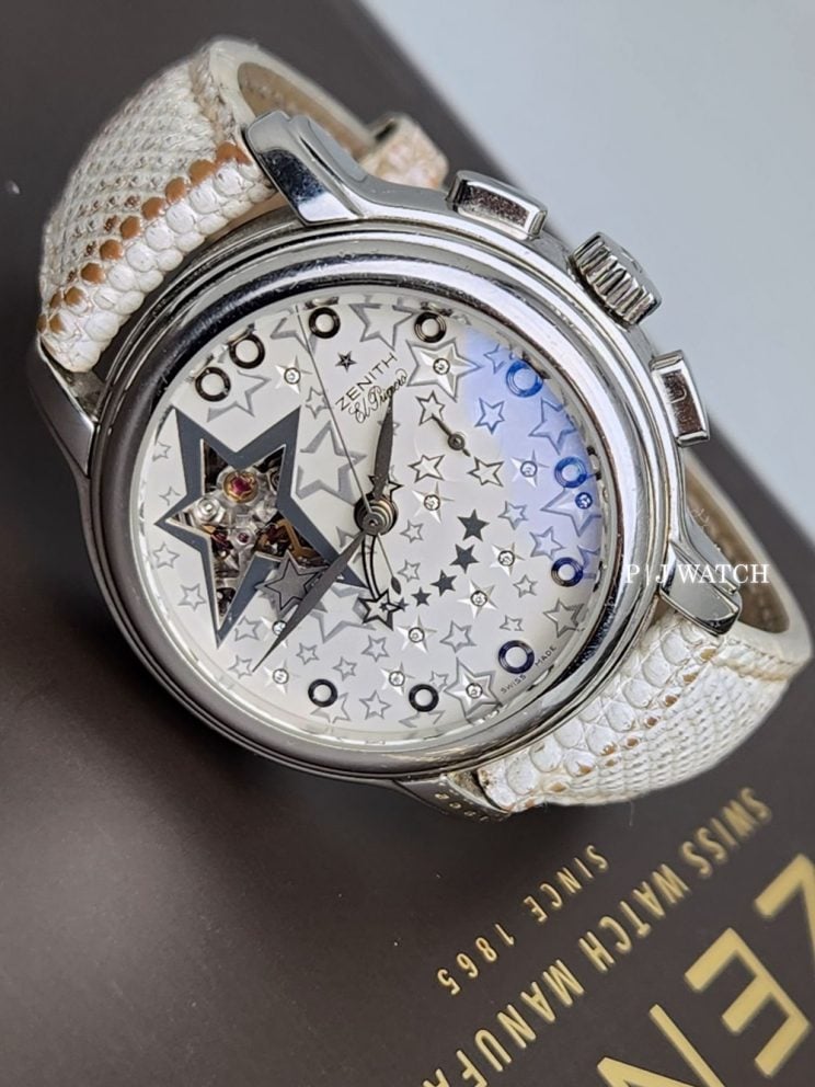 Zenith El Primero Glam Rock Open Star Chronograph Automatic 37.5mm Steel Watch
