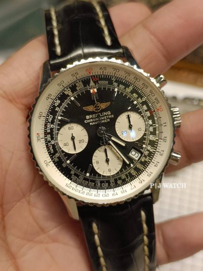 Breitling Navitimer 42mm Chronograph Pilot Aviation Black Dial Ref.A23322