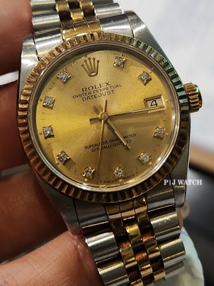 Rolex Datejust 31mm Two-Tmone Champagne Dial Ref.68273