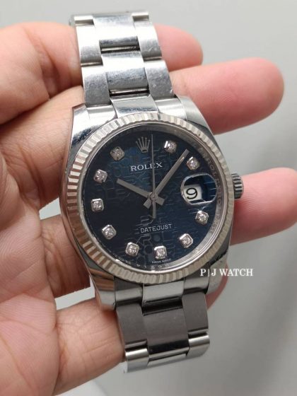 Rolex Datejust 36mm Blue Diamond Dial Ref.116234