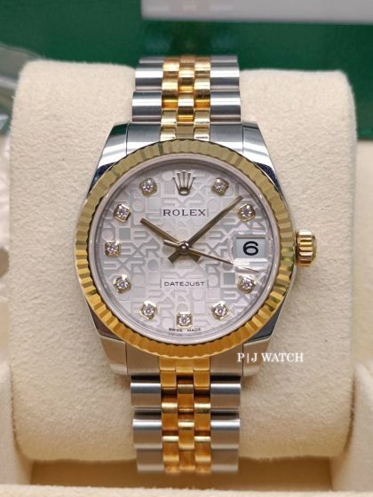 Rolex Datejust 31mm Two-Tone Silver Dial Jubilee Bracelet Ref.178273