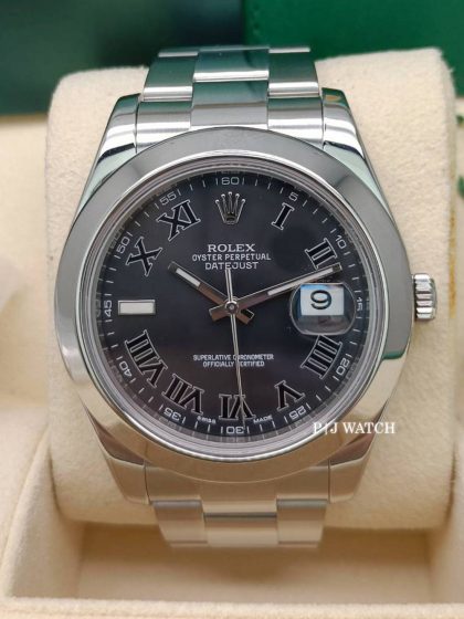 Rolex Datejust II 41mm Dark Grey Dial Oyster Steel Ref.116300
