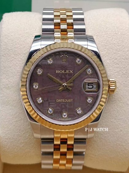 Rolex Datejust 31mm Two-Tone Black MOP Dial Ref.178273