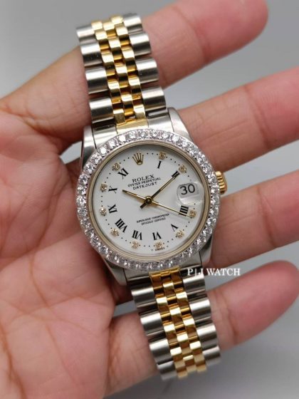 Rolex Datejust 31mm White Diamond Dial Ref.68273