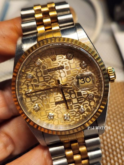 Rolex Datejust 36mm Diamond Gold & Steel Ref.116233