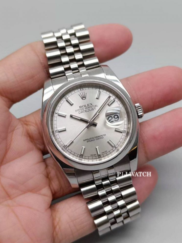 Rolex Datejust 36mm Silver Dial Jubilee Bracelet Ref.116200