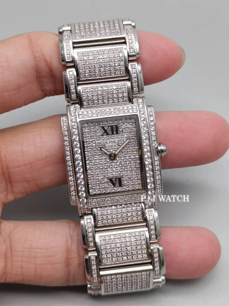 Patek Philippe Twenty-4 Ref.4910-10-011 Full Diamond After Setting