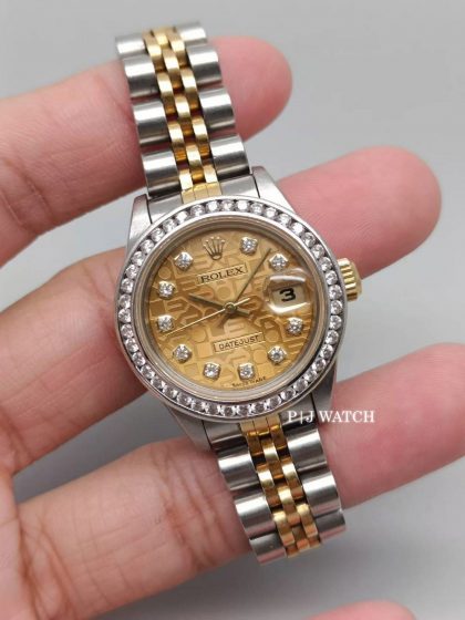Rolex Lady-Datejust 26mm Jubilee Champagne Dial Ref.179173