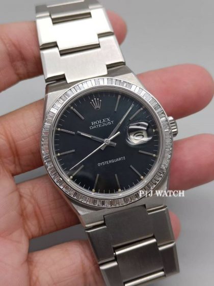 Rolex Oysterquartz Datejust 36mm Black Dial Ref.17000