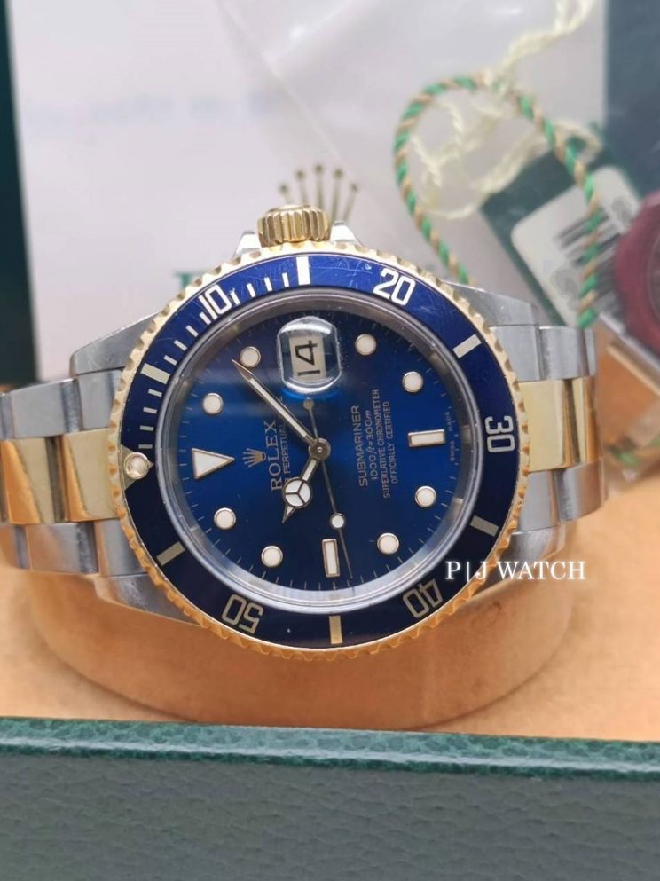 Rolex Submariner Date Yellow Gold 18k & Oystersteel Blue Dial Ref.16613