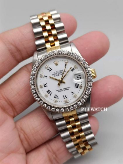 Rolex Datejust 31mm Diamond Index White Dial Ref.68273