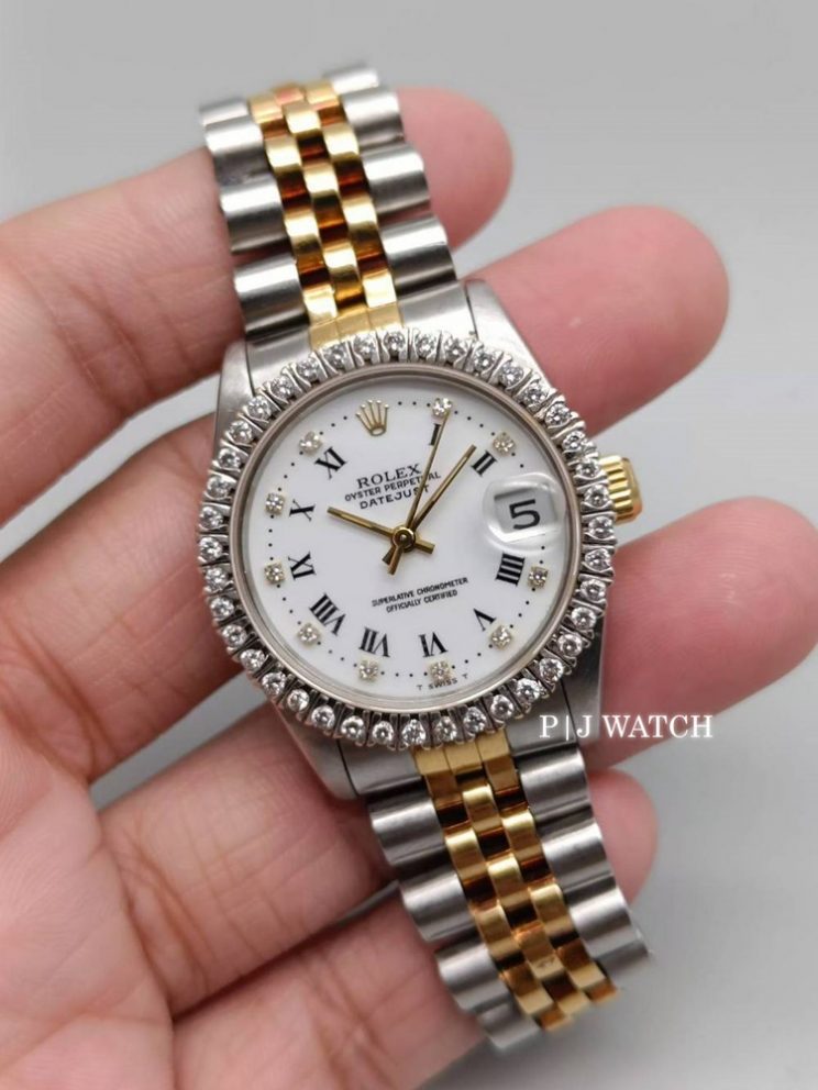 Rolex Datejust 31mm Diamond Index White Dial Ref.68273
