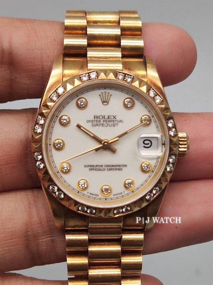 Rolex Lady Datejust 26mm President Yellow Gold Ref.69258