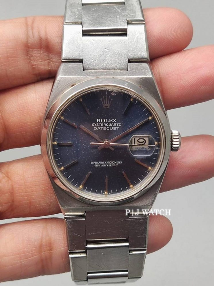 Rolex Oysterquartz Datejust 36mm Blue Dial Ref.17000