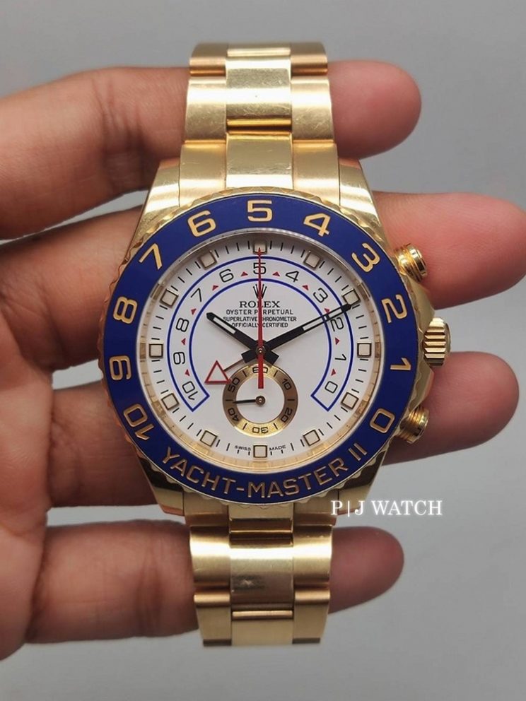 Rolex Yacht-Master II 18k Yellow Gold Men's Luxury Watch Ref.116688