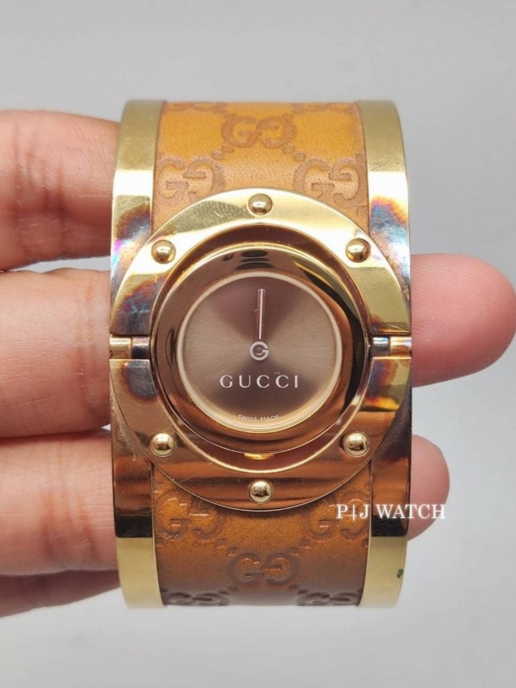 Gucci Twirl Quartz Brown Dial Ref.YA112434