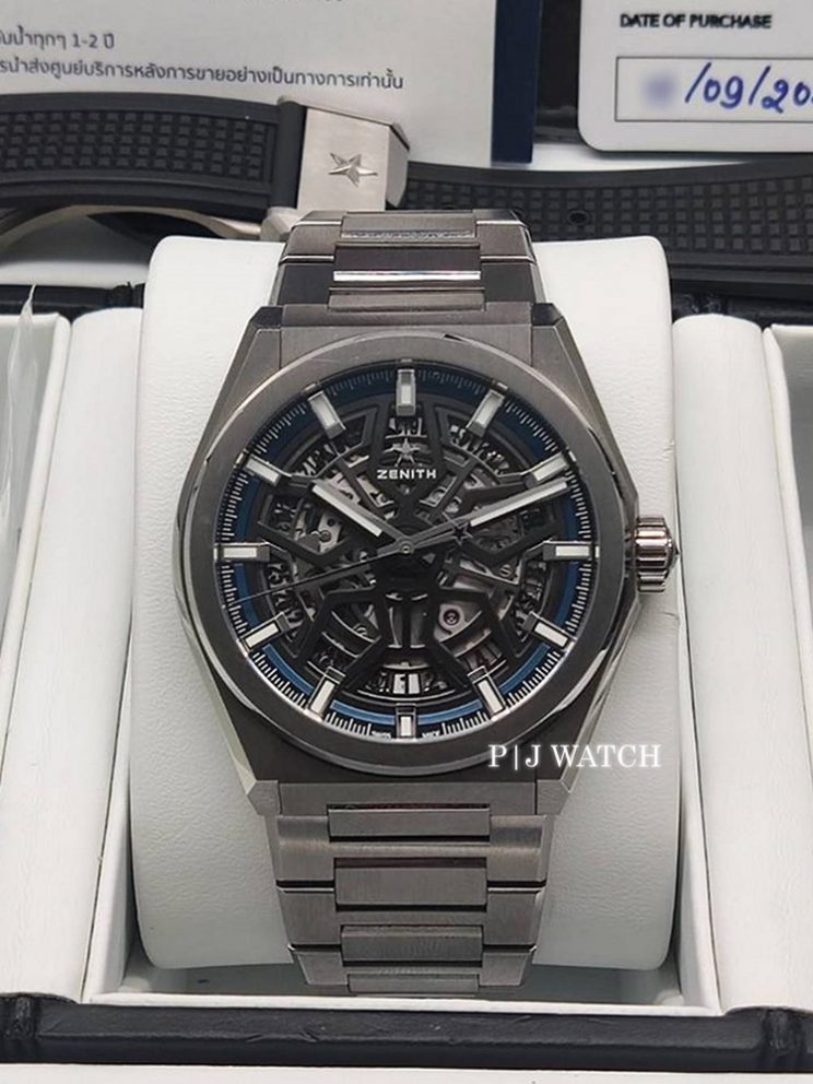 Zenith Defy Classic Automatic Skeletal Dial Titanium Ref.95.9000.67078.M9000