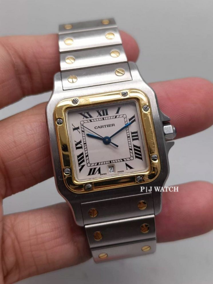 Cartier Santos Galbee Quartz S&G Unisex Watch Ref.1566