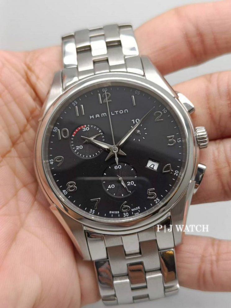 Hamilton Jazzmaster Thinline Chrono Quartz Ref.H386120