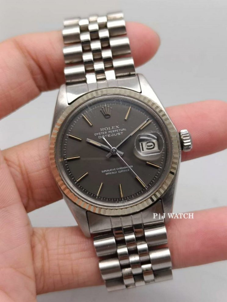Rolex Datejust 36mm Steel Matte Black Dial Ref.1603