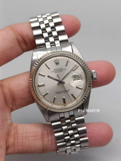 Rolex Datejust 36mm Steel & White Gold Vintage Silver Dial Ref.1601