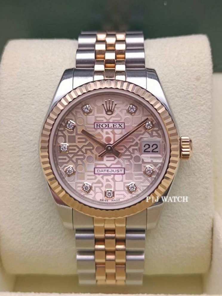 Rolex Datejust 31mm Everose Gold 18k Pink Dial Ref.178271