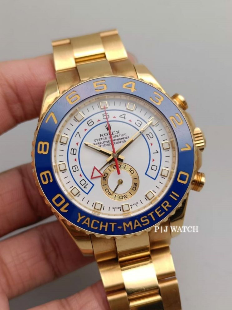 Rolex Yacht-Master II 18k Yellow Gold Men's Luxury Watch Ref.116688