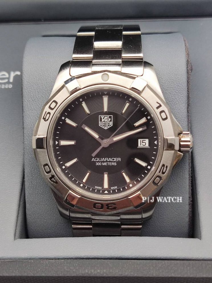 Tag Heuer Aquaracer Black Steel 300M Men's Watch Ref.WAP1110.BA0831