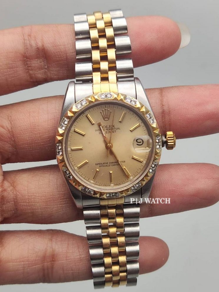 Rolex Datejust 31mm Steel & YG Champagne Dial Ref.68273