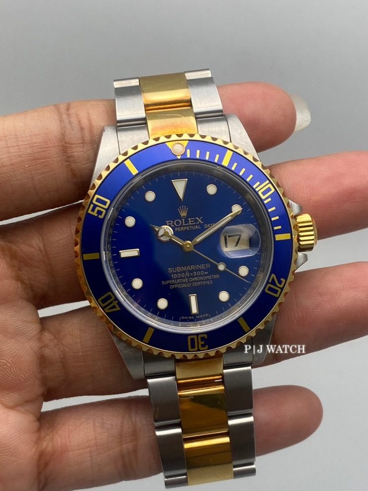 Rolex Submariner Date Two-Tone Blue Dial Ref.16613
