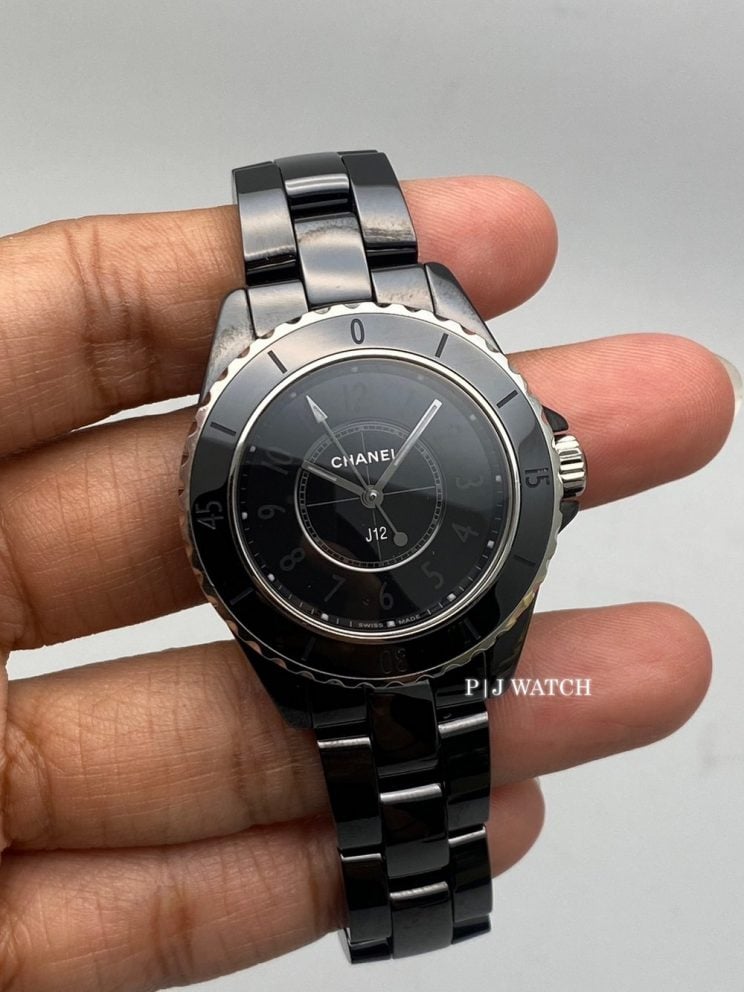 Chanel J12 Phantom 33mm Steel & Ceramic Quartz Watch Ref.H6346