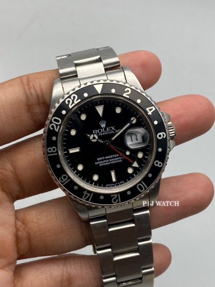 Rolex GMT-Master II Black Dial Black Bezel Ref.16710