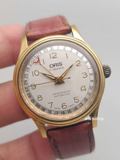 Oris Pointer Date Calender Silver Dial Hand Winding Ref.302-7285