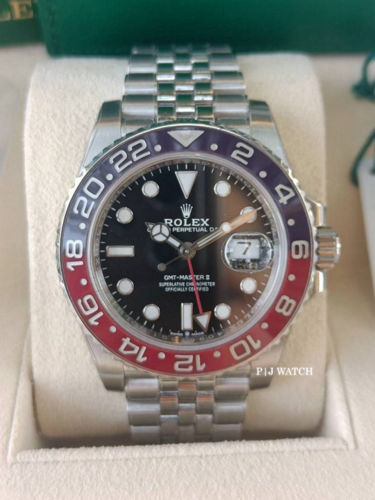 Rolex GMT-Master II Pepsi Oystersteel Jubilee Men's Watch Ref.126710BLRO
