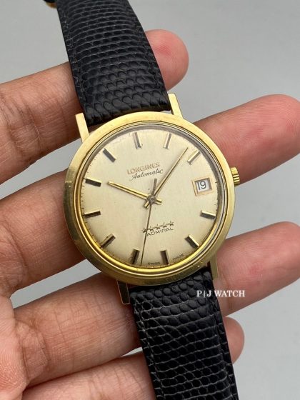 Longines Admiral 5 Star Gold 15k Rare Vintage Watch